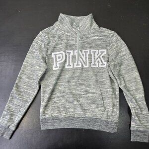 NWOT PINK Victoria's Secret Pull on Top with Half Zipper, Size XS
